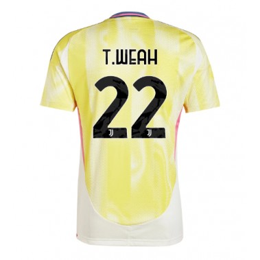 Juventus Timothy Weah #22 Koszulka Wyjazdowa 2024-25 Krótki Rękaw