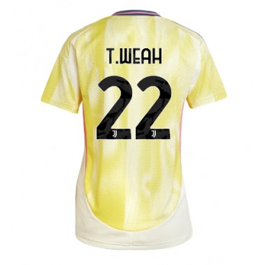 Juventus Timothy Weah #22 Koszulka Wyjazdowa damskie 2024-25 Krótki Rękaw