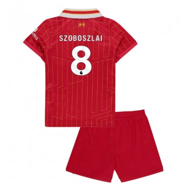 Liverpool Dominik Szoboszlai #8 Koszulka Podstawowa dzieci 2024-25 Krótki Rękaw (+ krótkie spodenki)