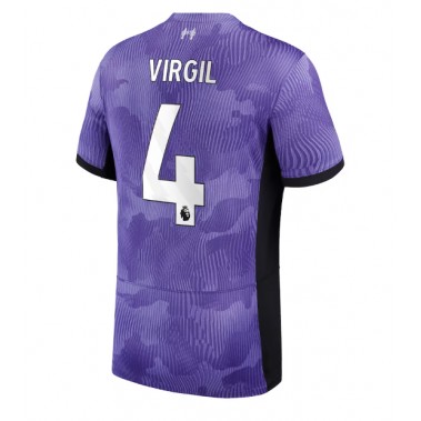 Liverpool Virgil van Dijk #4 Koszulka Trzecia 2023-24 Krótki Rękaw