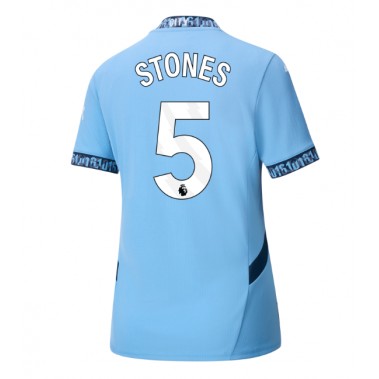 Manchester City John Stones #5 Koszulka Podstawowa damskie 2024-25 Krótki Rękaw