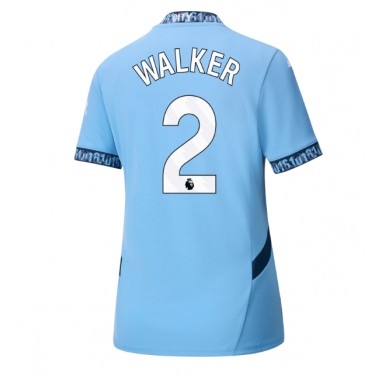 Manchester City Kyle Walker #2 Koszulka Podstawowa damskie 2024-25 Krótki Rękaw