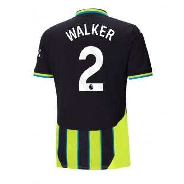 Manchester City Kyle Walker #2 Koszulka Wyjazdowa 2024-25 Krótki Rękaw