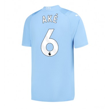 Manchester City Nathan Ake #6 Koszulka Podstawowa 2023-24 Krótki Rękaw