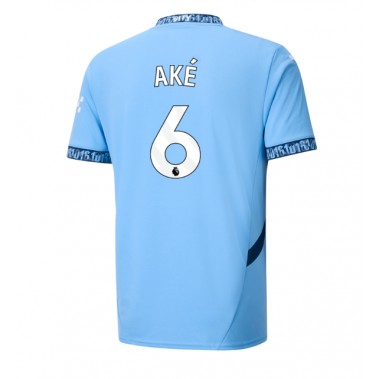 Manchester City Nathan Ake #6 Koszulka Podstawowa 2024-25 Krótki Rękaw