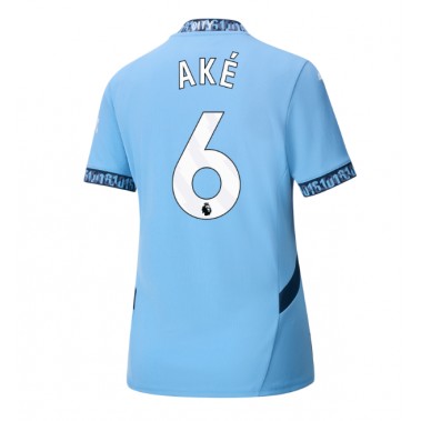 Manchester City Nathan Ake #6 Koszulka Podstawowa damskie 2024-25 Krótki Rękaw