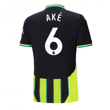 Manchester City Nathan Ake #6 Koszulka Wyjazdowa 2024-25 Krótki Rękaw