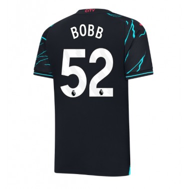 Manchester City Oscar Bobb #52 Koszulka Trzecia 2023-24 Krótki Rękaw