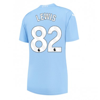 Manchester City Rico Lewis #82 Koszulka Podstawowa damskie 2023-24 Krótki Rękaw