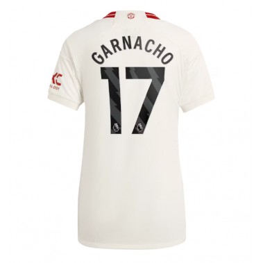 Manchester United Alejandro Garnacho #17 Koszulka Trzecia damskie 2023-24 Krótki Rękaw