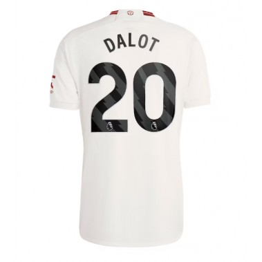 Manchester United Diogo Dalot #20 Koszulka Trzecia 2023-24 Krótki Rękaw