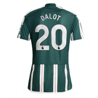 Manchester United Diogo Dalot #20 Koszulka Wyjazdowa 2023-24 Krótki Rękaw