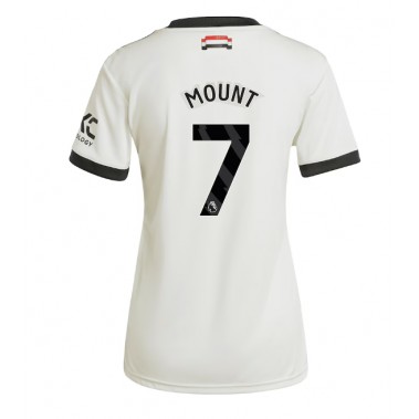 Manchester United Mason Mount #7 Koszulka Trzecia damskie 2024-25 Krótki Rękaw