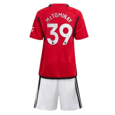 Manchester United Scott McTominay #39 Koszulka Podstawowa dzieci 2023-24 Krótki Rękaw (+ krótkie spodenki)