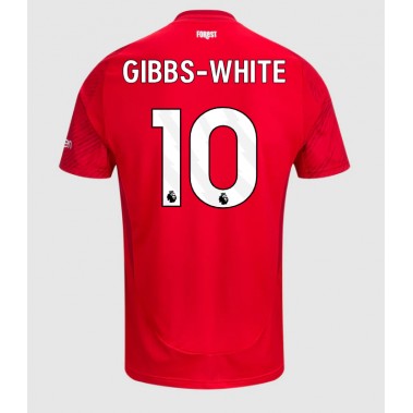 Nottingham Forest Morgan Gibbs-White #10 Koszulka Podstawowa 2024-25 Krótki Rękaw