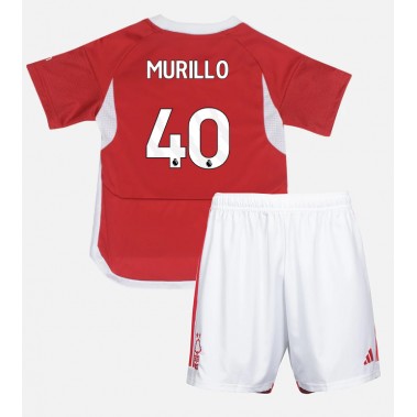 Nottingham Forest Murillo #40 Koszulka Podstawowa dzieci 2023-24 Krótki Rękaw (+ krótkie spodenki)