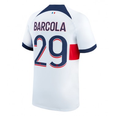 Paris Saint-Germain Bradley Barcola #29 Koszulka Wyjazdowa 2023-24 Krótki Rękaw