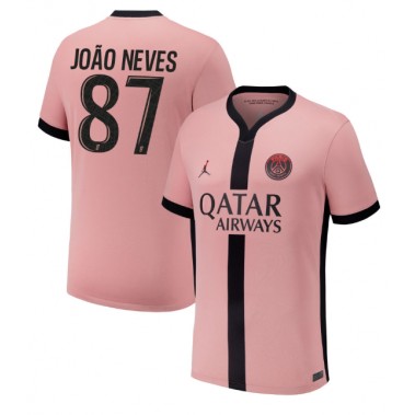 Paris Saint-Germain Joao Neves #87 Koszulka Trzecia 2024-25 Krótki Rękaw