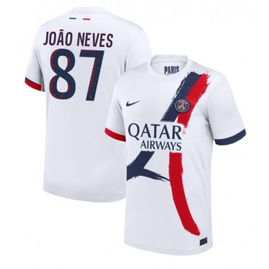 Paris Saint-Germain Joao Neves #87 Koszulka Wyjazdowa 2024-25 Krótki Rękaw