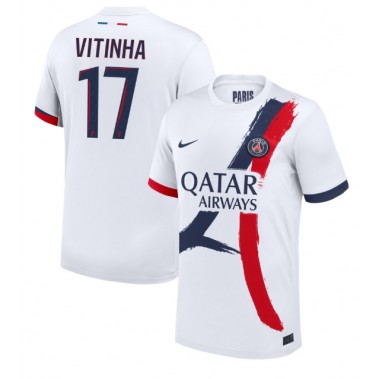 Paris Saint-Germain Vitinha #17 Koszulka Wyjazdowa 2024-25 Krótki Rękaw