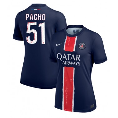 Paris Saint-Germain Willian Pacho #51 Koszulka Podstawowa damskie 2024-25 Krótki Rękaw