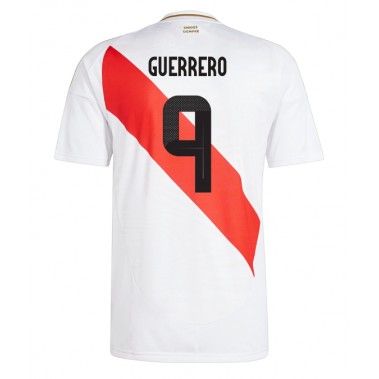 Peru Paolo Guerrero #9 Koszulka Podstawowa Copa America 2024 Krótki Rękaw