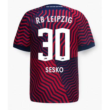 RB Leipzig Benjamin Sesko #30 Koszulka Wyjazdowa 2023-24 Krótki Rękaw