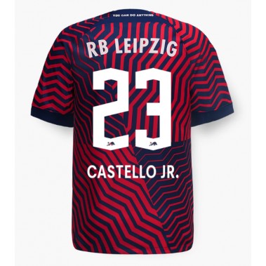 RB Leipzig Castello Lukeba #23 Koszulka Wyjazdowa 2023-24 Krótki Rękaw