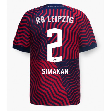 RB Leipzig Mohamed Simakan #2 Koszulka Wyjazdowa 2023-24 Krótki Rękaw