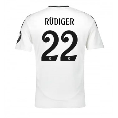 Real Madrid Antonio Rudiger #22 Koszulka Podstawowa 2024-25 Krótki Rękaw