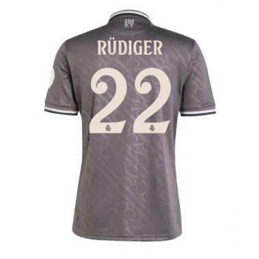 Real Madrid Antonio Rudiger #22 Koszulka Trzecia 2024-25 Krótki Rękaw