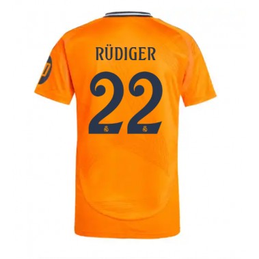 Real Madrid Antonio Rudiger #22 Koszulka Wyjazdowa 2024-25 Krótki Rękaw