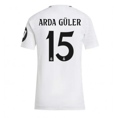 Real Madrid Arda Guler #15 Koszulka Podstawowa damskie 2024-25 Krótki Rękaw