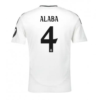 Real Madrid David Alaba #4 Koszulka Podstawowa 2024-25 Krótki Rękaw