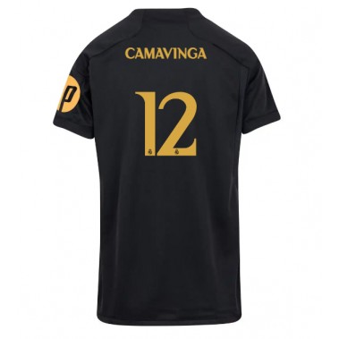 Real Madrid Eduardo Camavinga #12 Koszulka Trzecia damskie 2023-24 Krótki Rękaw