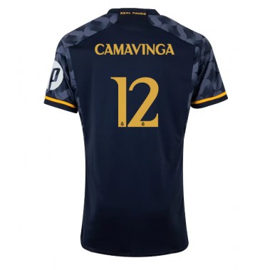 Real Madrid Eduardo Camavinga #12 Koszulka Wyjazdowa 2023-24 Krótki Rękaw