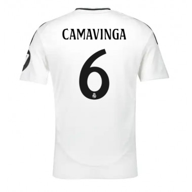 Real Madrid Eduardo Camavinga #6 Koszulka Podstawowa 2024-25 Krótki Rękaw