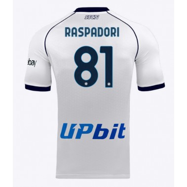 SSC Napoli Giacomo Raspadori #81 Koszulka Wyjazdowa 2023-24 Krótki Rękaw