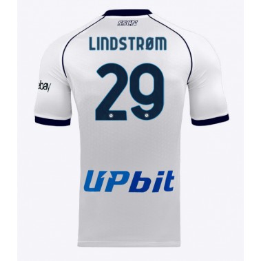 SSC Napoli Jesper Lindstrom #29 Koszulka Wyjazdowa 2023-24 Krótki Rękaw