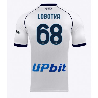 SSC Napoli Stanislav Lobotka #68 Koszulka Wyjazdowa 2023-24 Krótki Rękaw