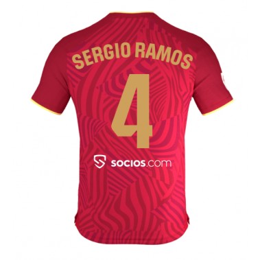 Sevilla Sergio Ramos #4 Koszulka Wyjazdowa 2023-24 Krótki Rękaw