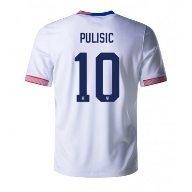 Stany Zjednoczone Christian Pulisic #10 Koszulka Podstawowa Copa America 2024 Krótki Rękaw