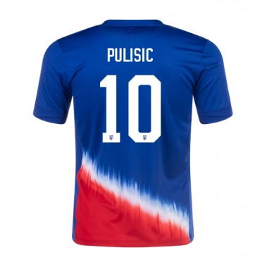 Stany Zjednoczone Christian Pulisic #10 Koszulka Wyjazdowa Copa America 2024 Krótki Rękaw