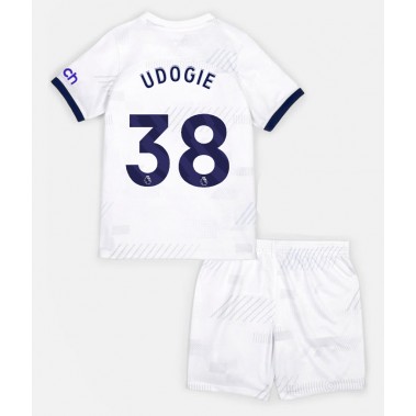 Tottenham Hotspur Destiny Udogie #38 Koszulka Podstawowa dzieci 2023-24 Krótki Rękaw (+ krótkie spodenki)