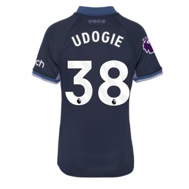 Tottenham Hotspur Destiny Udogie #38 Koszulka Wyjazdowa damskie 2023-24 Krótki Rękaw