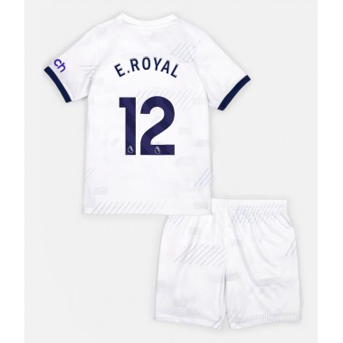 Tottenham Hotspur Emerson Royal #12 Koszulka Podstawowa dzieci 2023-24 Krótki Rękaw (+ krótkie spodenki)