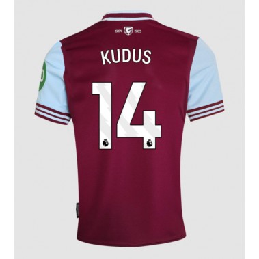 West Ham United Mohammed Kudus #14 Koszulka Podstawowa 2024-25 Krótki Rękaw