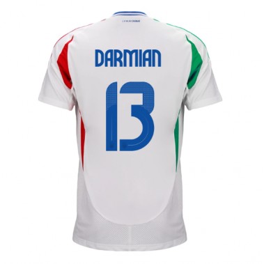 Włochy Matteo Darmian #13 Koszulka Wyjazdowa ME 2024 Krótki Rękaw