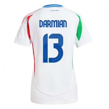 Włochy Matteo Darmian #13 Koszulka Wyjazdowa damskie ME 2024 Krótki Rękaw