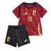 Belgia Romelu Lukaku #10 Koszulka Podstawowa dzieci ME 2024 Krótki Rękaw (+ krótkie spodenki)